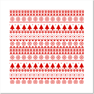 Ugly Sweater Pattern Posters and Art